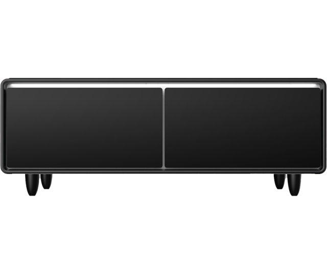 CASO Sound & Cool Zwart salon tafel met koellades, speakers en draadloos opladen telefoon