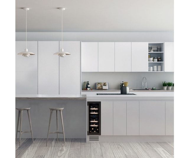 Dunavox DAUF-17.58DB inbouw wijnkoelkast - zwart