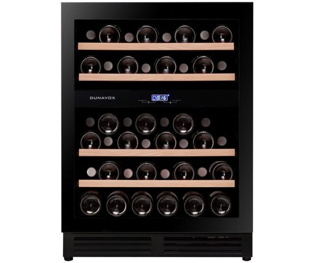 Dunavox DAUF-45.125DB.TO inbouw wijnkoelkast - zwart