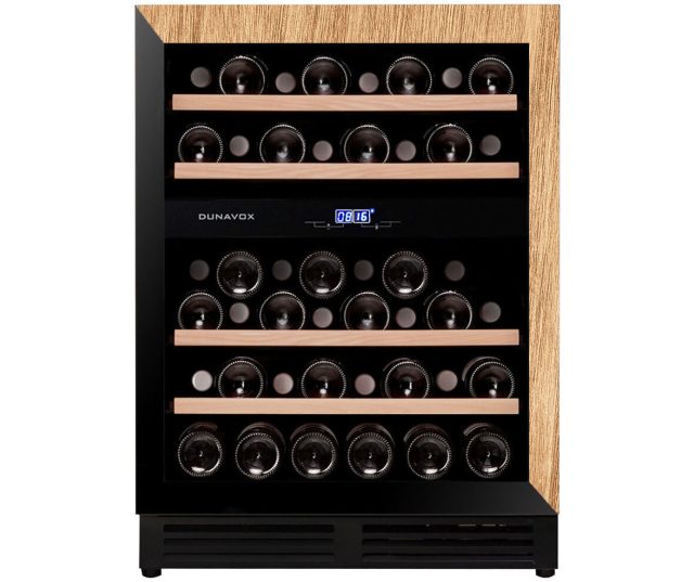 Dunavox DAUF-45.125DOP.TO inbouw wijnkoelkast - zwart