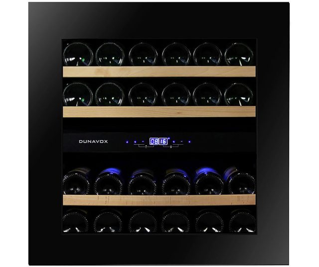 Dunavox DAVG-25.63DB.TO inbouw wijnkoelkast - zwart