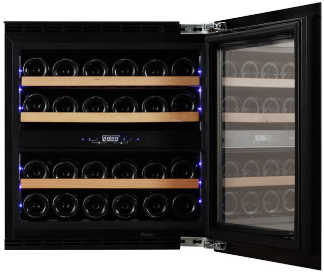 Dunavox DAVG-25.63DB.TO inbouw wijnkoelkast - zwart