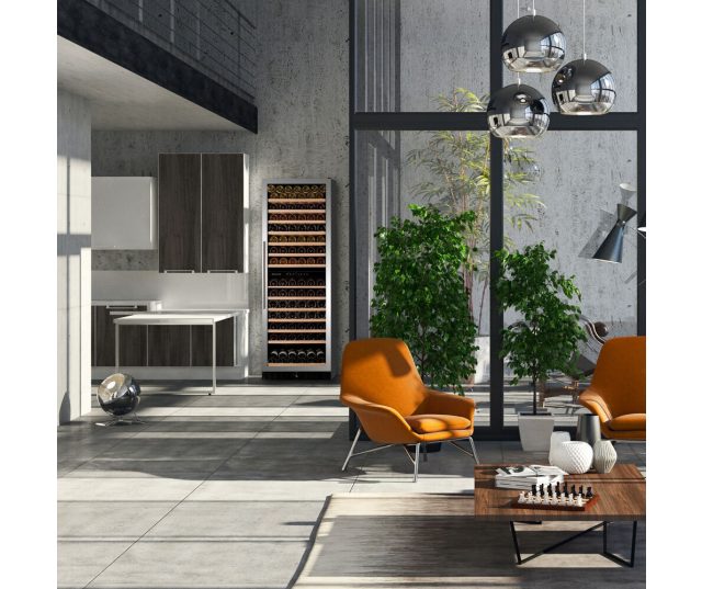 Dunavox DX-166.428SDSK inbouw wijnkoelkast - roestvrijstaal