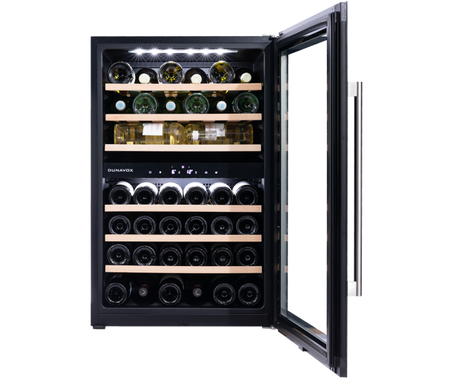 Dunavox DAB-42.117DB inbouw wijnkoelkast - zwart
