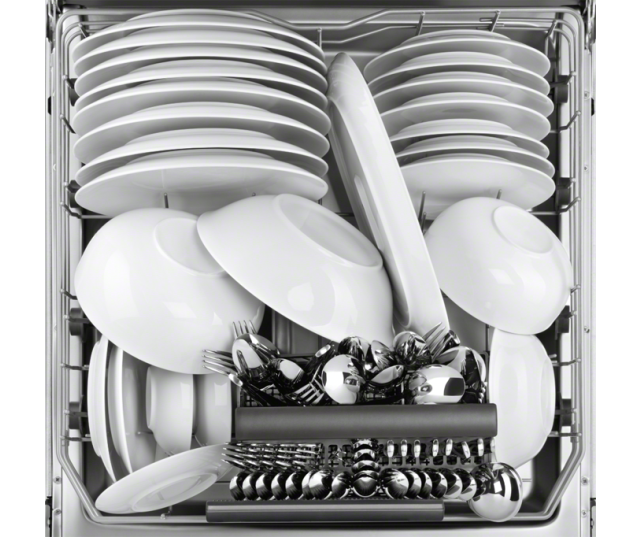 De Electrolux ESL8330RO inbouw vaatwasser heeft een capaciteit van 15 standaard couverts