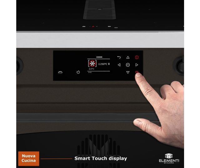 Elementi di Cucina IC9034-UGH-IX-B fornuis met afzuiging - 90 cm breed