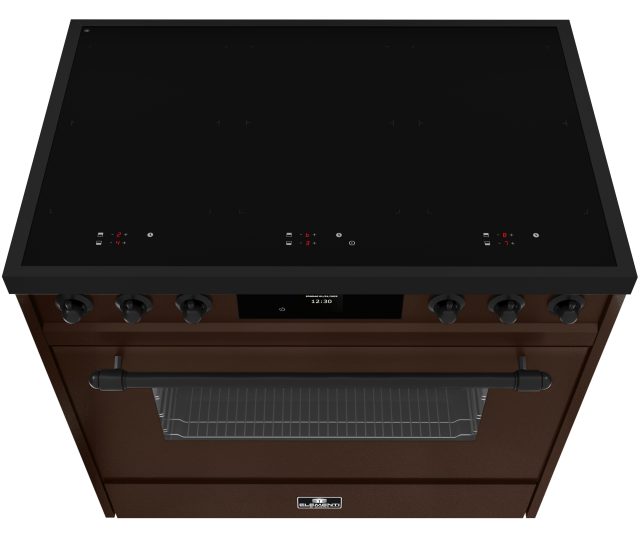 Elementi di Cucina EC9036-CCH-MZ-B inductie chocolate copper hammer fornuis