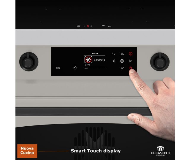 Elementi di Cucina EC9036-SCS-IX-B inductie sand clay stone fornuis