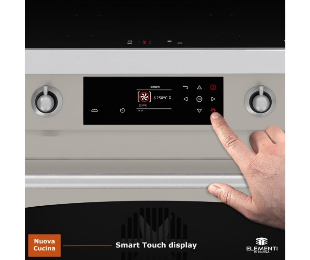 Elementi di Cucina EC9036-SCS-IX-S inductie sand clay stone fornuis