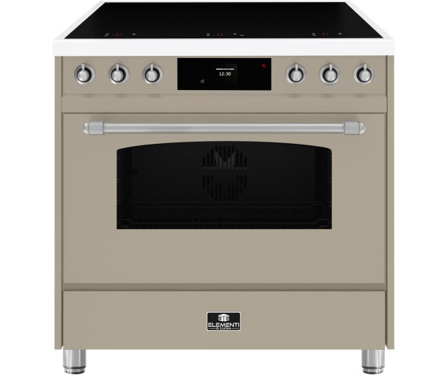 Elementi di Cucina EC9036-TSF-IX-S inductie taupe stone falk fornuis