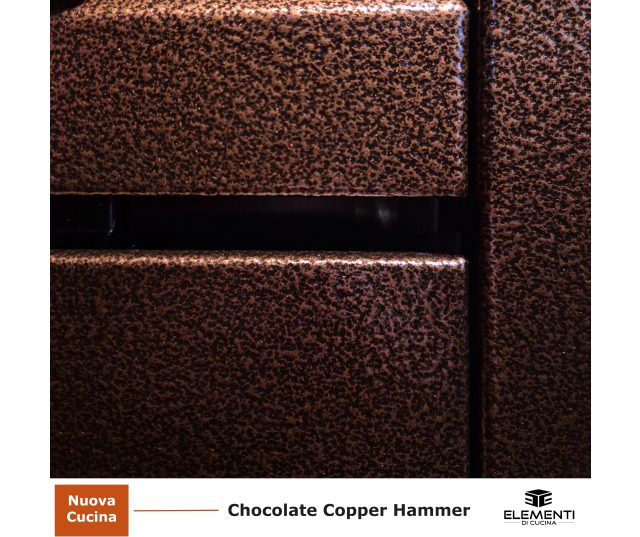 Elementi di Cucina EM9036-CCH-IX-B inductie chocolate copper hammer fornuis
