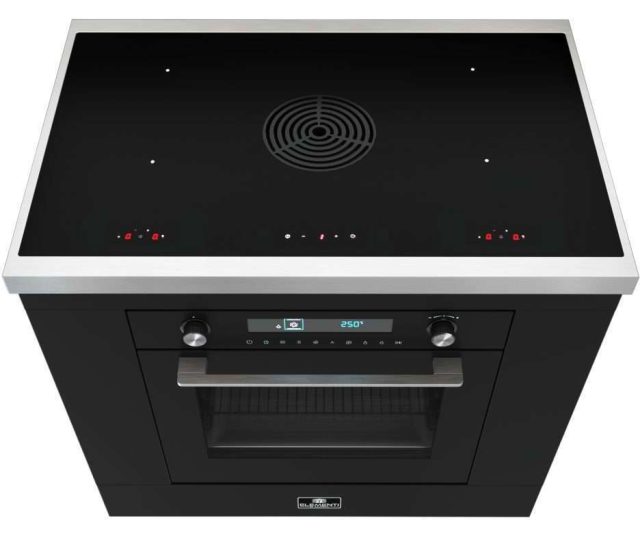 Elementi di Cucina IK9024-MZ-IX inductie fornuis met afzuiging - mat zwart