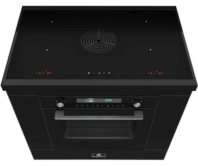 Elementi di Cucina IK9024-ZW inductie fornuis met afzuiging en magnetron - zwart