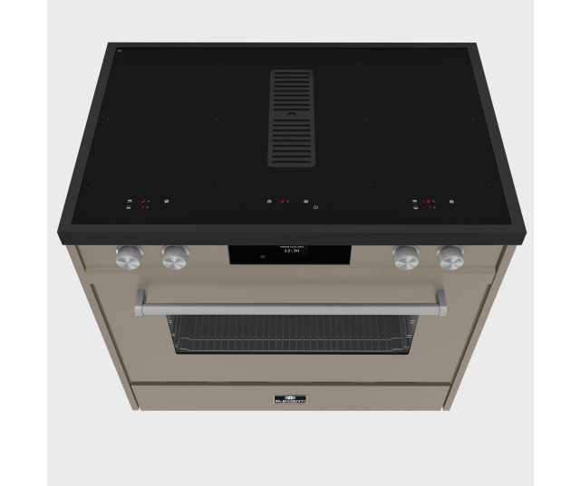 Elementi di Cucina IM9034-TSF-MZ-S inductie taupe stone falk fornuis