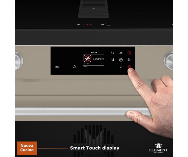 Elementi di Cucina IM9034-TSF-MZ-S inductie taupe stone falk fornuis