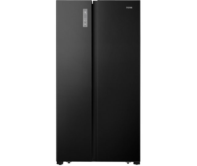 Etna AKV678ZWA blacksteel side-by-side koelkast - nofrost