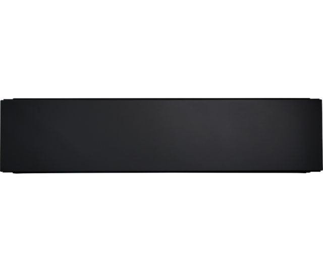 Etna AL14 inbouw lade - zwart glas - 14 cm. hoog