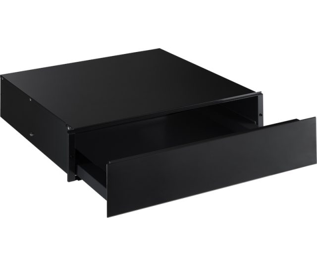 Etna AL14 inbouw lade - zwart glas - 14 cm. hoog