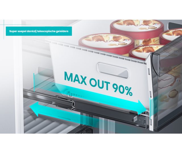 Etna KCD8178DNF inbouw koelkast - nis 178 cm.