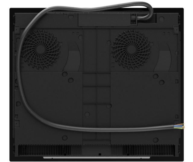 Foto van de achterzijde van de Etna KI1160ZT inbouw inductie kookplaat