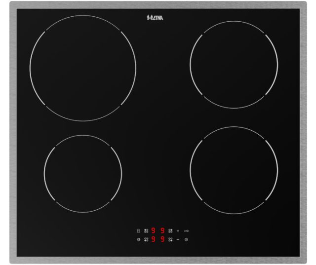 Etna KI2160RVS inbouw inductie kookplaat - met rvs rand