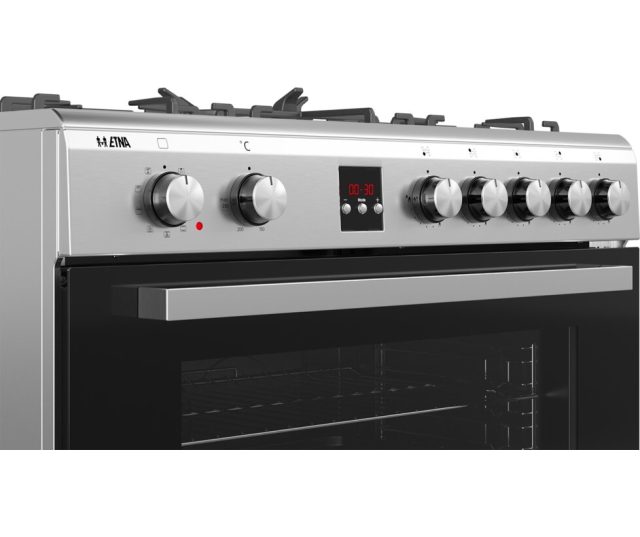 Etna FG190RVS design fornuis - roestvrijstaal - 90 cm. breed