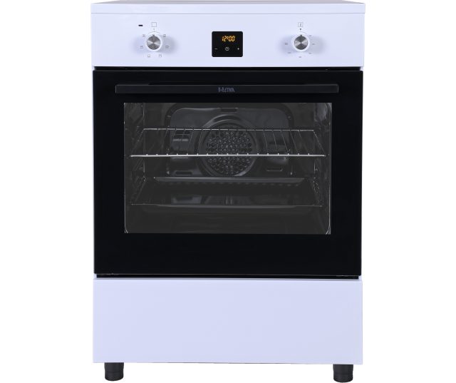 ETNA FI460WIT elektrische oven vooraanzicht met bedieningspaneel en glazen deur gesloten