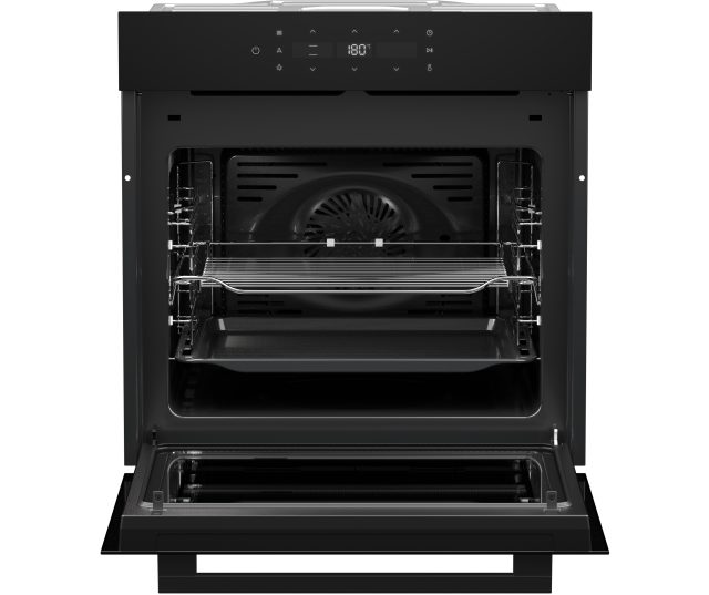 ETNA MO516GLS geopende deur met zichtbare oven-interieur, roosters en ventilator