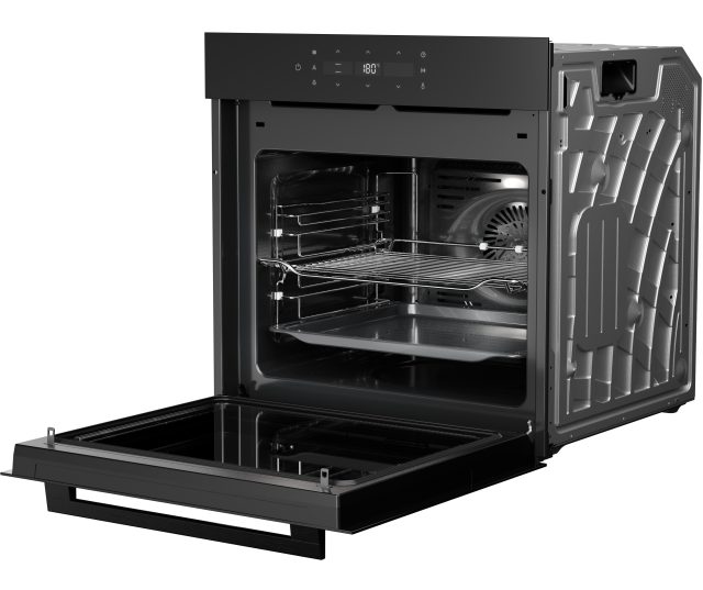ETNA MO516GLS open deur toont magnetroncompartiment met grillelement