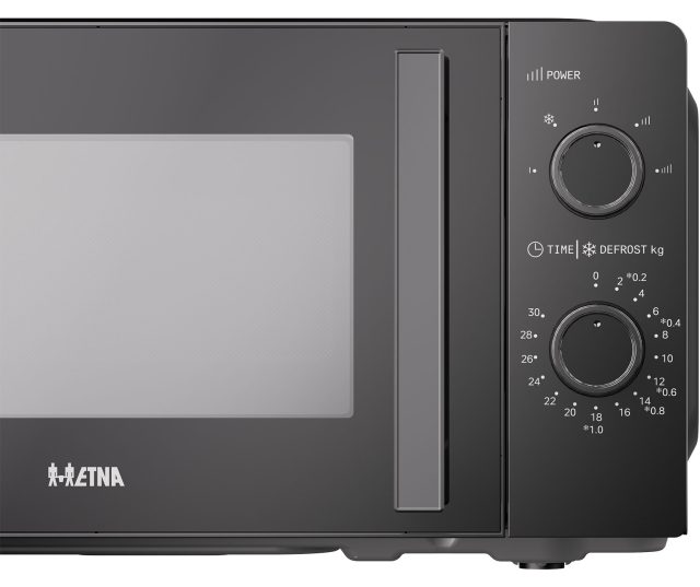 ETNA SMV720 magnetron gedeeltelijk zichtbaar linksfront met bedieningspaneel