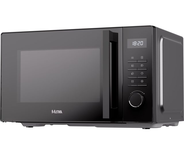 ETNA SMV825 magnetron zijkant met bedieningspaneel en draaiknop