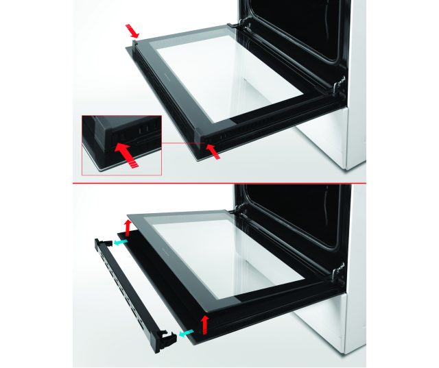 Glazen ovendeur van het Everglades EVCK9225 90 cm breed fornuis