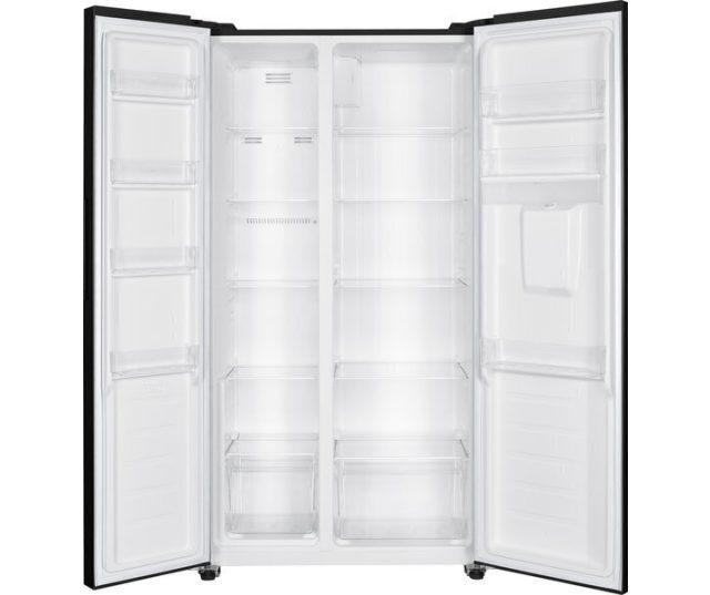 Exquisit SBS239-WS-040EB side-by-side koelkast geopend