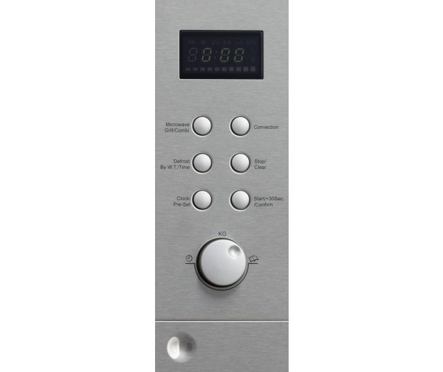 Exquisit EMW2546HI magnetron combi bedieningspaneel met digitaal display en zes bedieningsknoppen