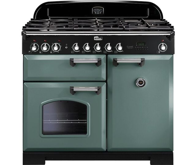 FALCON fornuis gas Classic Deluxe 100 gas mineral green