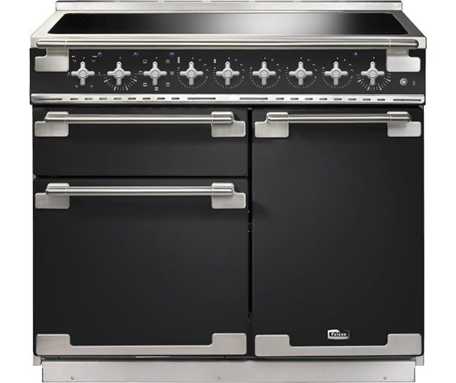 Falcon ELISE 100 INDUCTIE CHARCOAL BLACK fornuis - 100 cm breed