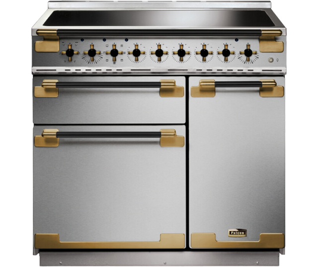 FALCON fornuis inductie ELISE LUXE 90 BLACK EDITION RVS