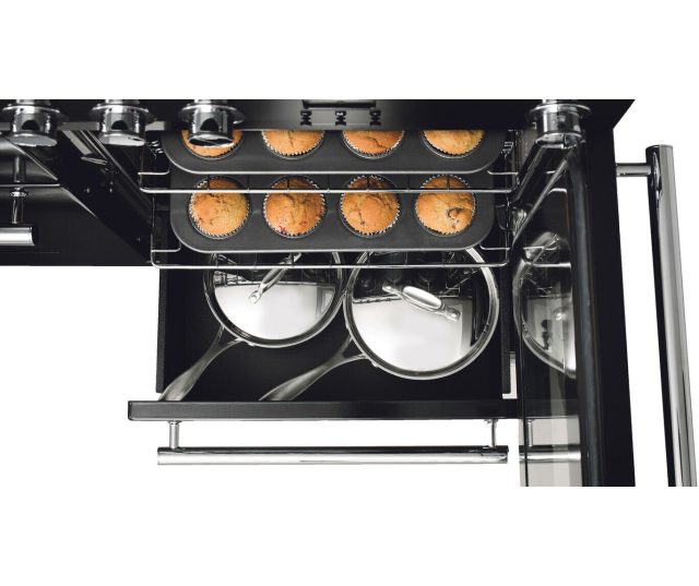 INFUSION 110 INDUCTIE CHARCOAL BLACK Falcon fornuis - Inductie