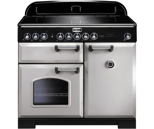 FALCON fornuis Classic Deluxe 100 inductie royal pearl vooraanzicht