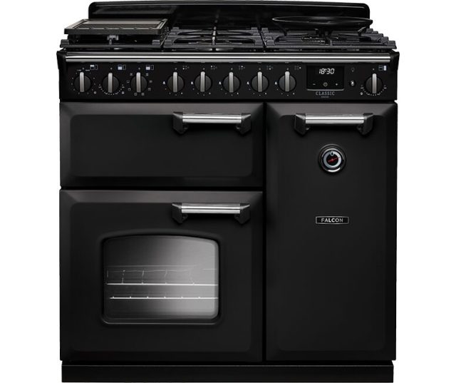 FALCON fornuis CLASSIC DELUXE 90 GAS CH BLACK