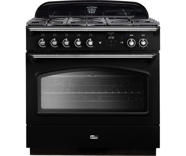 Falcon CLAS90FXDFMG/B gaskookfornuis vooraanzicht zwart variant