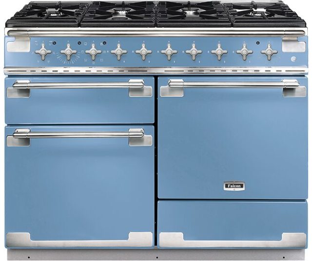 Falcon ELS110DFCA fornuis room, vooraanzicht met gasoppervlak en dubbele ovens