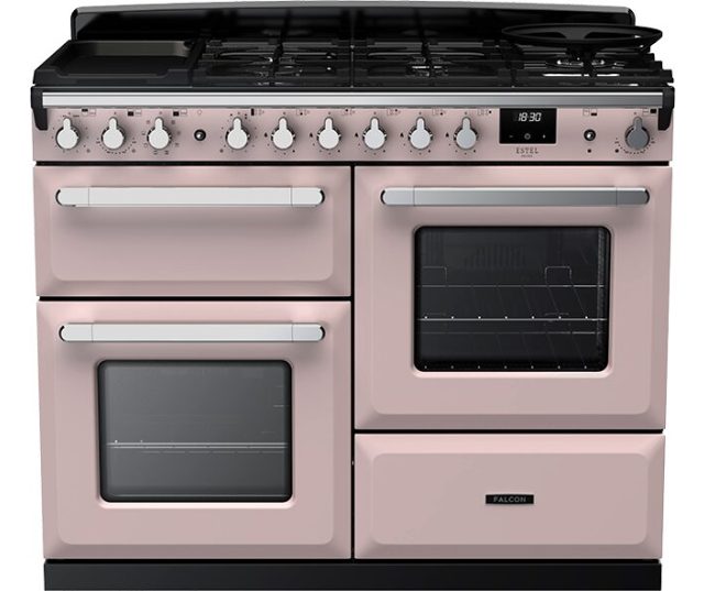 FALCON fornuis Estel Deluxe 110 gas pale pink rijslade