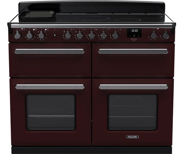 Falcon ESTEL DELUXE 110 INDUCTIE SUDDEROVER BORDEAUX fornuis - 110 cm breed