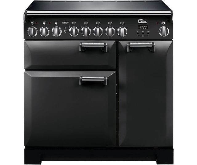 Falcon INDUCTIE LECKFORD DELUXE 90 CHARCOAL BLACK fornuis - 90 cm breed