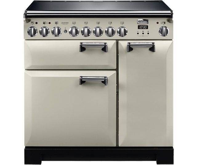 Falcon INDUCTIE LECKFORD DELUXE 90 IVORY fornuis - 90 cm breed
