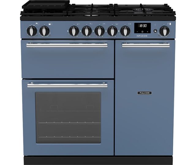 FALCON fornuis Infusion 90 gas 2026 stone blue