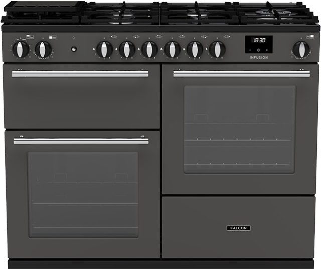 FALCON fornuis Infusion 110 gas 2026 charcoal black