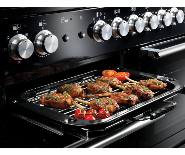 Falcon Nexus 110 Gas fornuis bedieningspaneel met draairegelaars en display