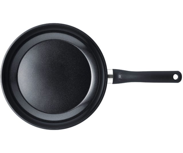 Fissler Essential koekenpan 20cm zwart, bovenaanzicht interieur met antiaanbakcoating